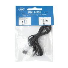 Sluchátka s mikrofonem PNI HF31 se 2 piny typu PNI-M pro CB radiostanice