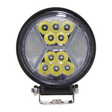 LED round light with position light, 24x1W, ø115x140mm, ECE R10