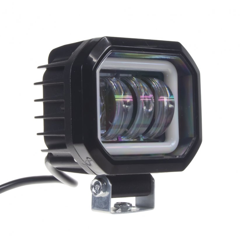 LED light with square lens, position light, 12/24V