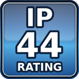 The product is protected against solid objects ≥ 1 mm and splashing water from any direction (typically rain).