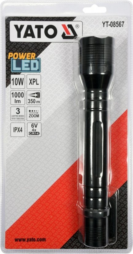 Flashlight LED XP-L CREE 10W, 1000 lm