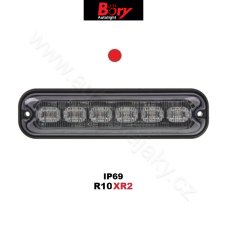 PREDATOR 6x4W LED, 12-24V, červený, ECE R10