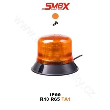 LED beacon, 12-24V, 16x5W LED orange, fixed mounting, ECE R65