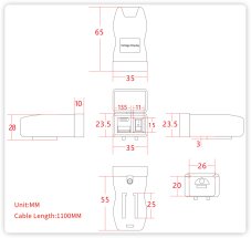 USB/USB-C charger with voltmeter for motorcycle