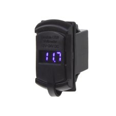 2x USB zásuvka s voltmetrom "Rocker"