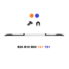 LED svetelná rampa Optima60/DC, 160cm, oranžovo- modrá 12/24V, R65