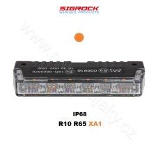 PROFI SLIM vonkajšie LED výstražné svetlo, do mriežky, oranžové, 12-24V, ECE R65