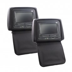 DVD/SD/USB monitor set 7" in black backrest