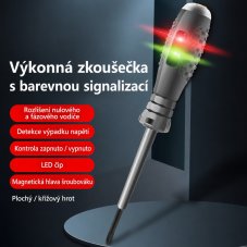 Skúšačka napätia 12–230 V s farebnou LED indikáciou