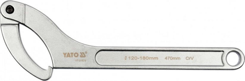 Hákový kľúč 120-180 mm