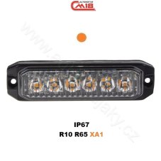 PROFI SLIM vonkajšie výstražné LED svetlo, oranžové, 12-24V, ECE R65