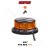 LED beacon, 12-24V, 64x0,5W, orange, fixed mounting, ECE R65 R10