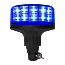 LED beacon blue 12/24V, mounting on holder, 24x LED 3W, R65