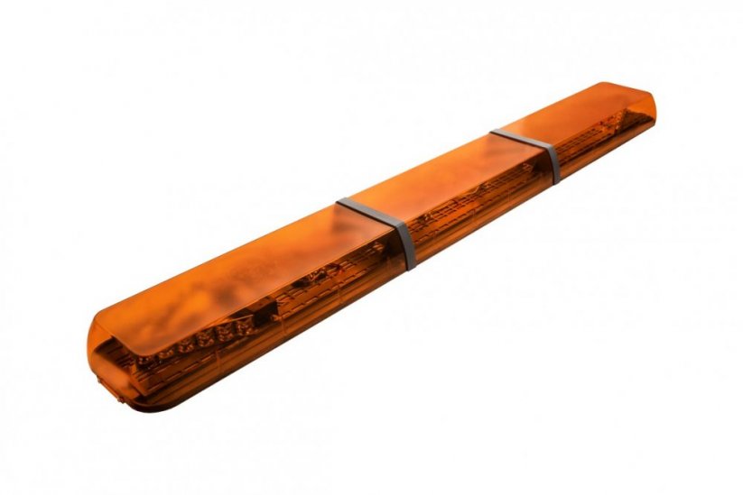 LED majáková rampa Optima 90C 160cm, Oranžová, EHK R65 - Barva: Oranžová, Bílý střed: Ne, Kryt: Barevný, LED moduly: 4ml
