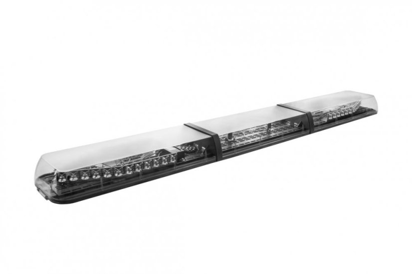 LED majáková rampa Optima 90C 160cm, Oranžová, EHK R65 - Barva: Oranžová, Bílý střed: Ne, Kryt: Barevný, LED moduly: 4ml