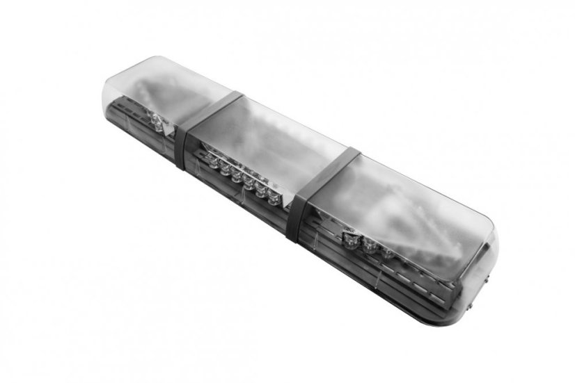 LED majáková rampa Optima 90C 160cm, Oranžová, EHK R65 - Barva: Oranžová, Bílý střed: Ne, Kryt: Barevný, LED moduly: 4ml