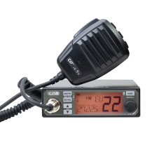 CB CRT Alpha N ASQ rádiová stanica, 4 W, NRC, Echo, RF Gain, Roger Beep, farebný displej, 12 V – 24 V