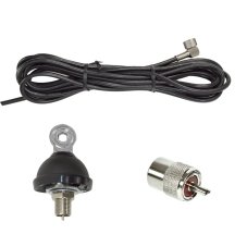The PNI FC27 connection cable and butterfly antenna mount include a PL259 connector
