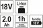 Náhradná batéria 18V Li-ion 2,0 AH (YT-82782, YT-82788,YT-82826,YT-82804)