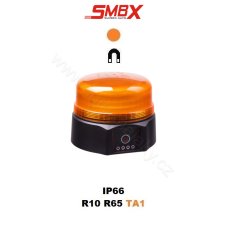AKU LED maják, 36xLED oranžový, magnet, ECE R65