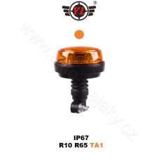 LED beacon, 12-24V, 12x1W orange, bracket mounting, ECE R65