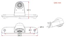 Camera for Citroën Jumper, Fiat Ducato, Peugeot Boxer, AHD/CVBS