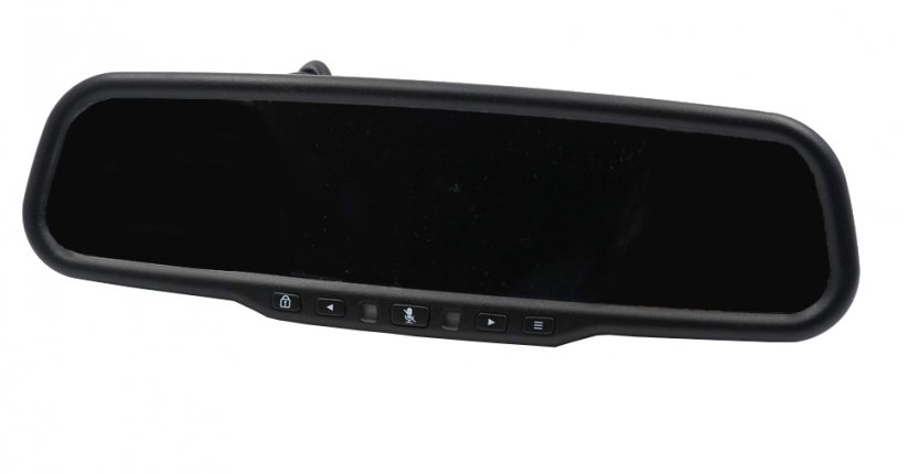 4.3" LCD monitor with UHD DVR camera in mirror for OEM mounting