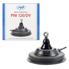 Magnetická základna PNI 120 / DV 125 mm obsahuje kabel 4m a patici PL259