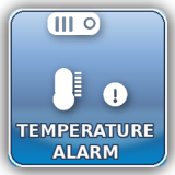 Pri prekročení nastavenej teplotnej hranice môže systém vyvolať upozornenie (ak je meranie teploty podporované).