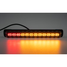 LED sdružená lampa zadní s výstražným oranžovým světlem, 12-24V, ECE R65