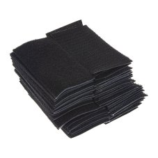 Velcro self-adhesive, SET loops+hooks 50x100mm, 25pcs