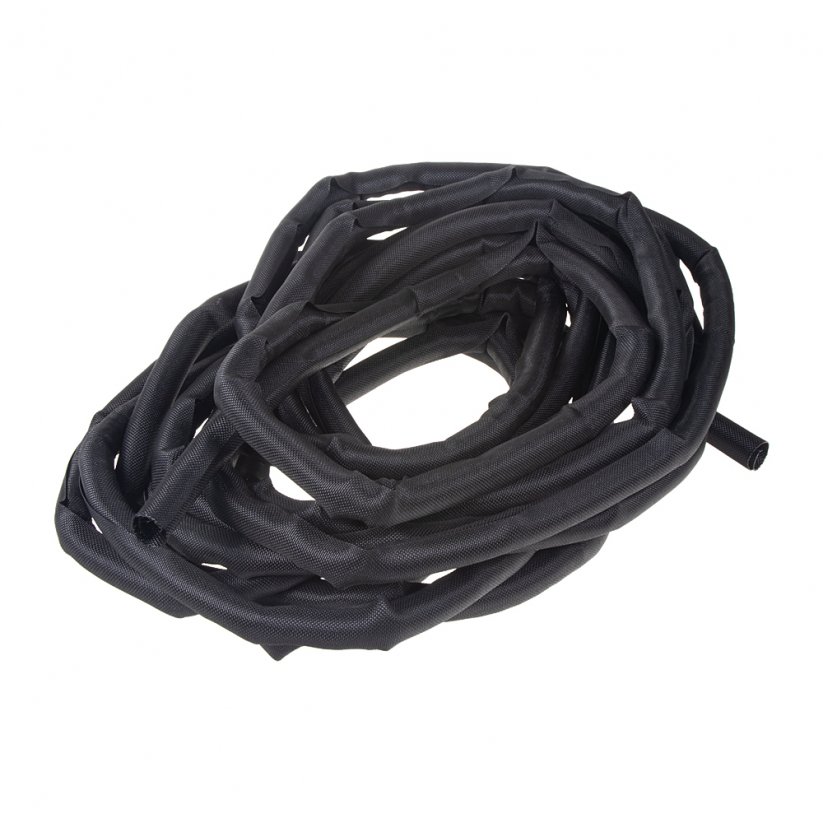 Protective braid self-closing 16mm black 10m