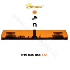 Oranžová LED svetelná mini rampa Optima Eco90, délky 60cm, výšky 9cm, 12/24V, R65 od výrobca P.P.H. STROBOS