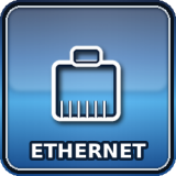 Kabelové síťové připojení přes Ethernet (LAN). Stabilní komunikace s vysokou spolehlivostí a nízkou latencí.
