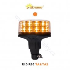 LED maják oranžový 12/24V, montáž na držiak, 24x LED 3W, R65