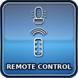 Ovládanie pomocou diaľkového ovládača (remote control). Vhodné na pohodlné prepínanie funkcií na diaľku podľa typu zariadenia.