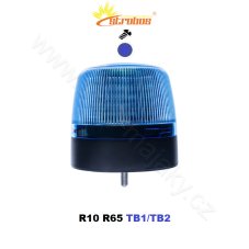 LED maják modrý 12/24V, pevná montáž, 24X3W LED, R65