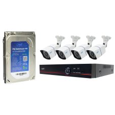 Sada AHD kamerového systému PNI House PTZ1500, 4 kamery a HDD PNI SafeHouse 1TB