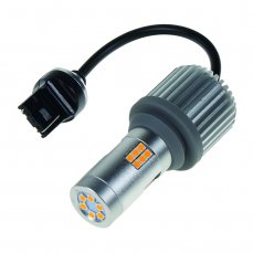 LED T20 (7440) oranžová, CAN-BUS, 12-24V, 30LED/3030SMD