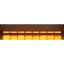 LED alley water resistant (IP67) 12-24V, 72x LED 1W, orange 1204mm, d.o.