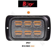 PREDATOR 24x1W LED, 12-24V, oranžový, ECE R65