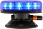 LED maják modrý 12/24V, vakuový držák 140Km/H, 12x LED 3W, R65
