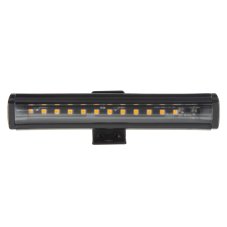 Gumové výstražné LED světlo vnější, oranžové, 12V, 150mm