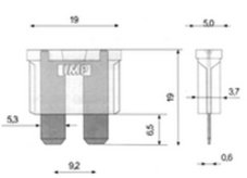 Blade fuse 30A, 10 pcs