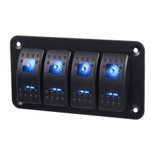 Panel s 4x spínačmi Rocker 12/24V