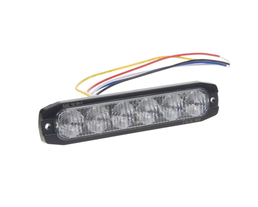 LED profi predátor modrý 12/24V, 6X LED 3W, R65