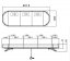 Technical drawing of LED lightbar sre1-132blu