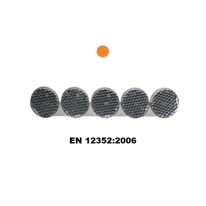 Oranžová LED světelna výstražná alej