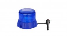 Robust blue LED beacon, blue aluminium, 48W, ECE R65