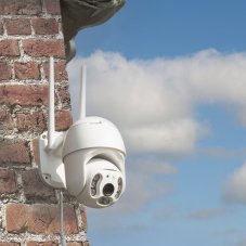 Sada video monitorovací kamery PNI IP65 live PTZ 5MP+PNI PSF6020A solární panel